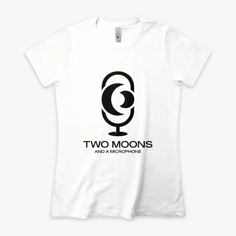 Two Moons and A Microphone (White)